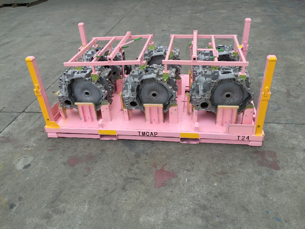 汽车变速箱周转料架功能、结构特点与设计亮点